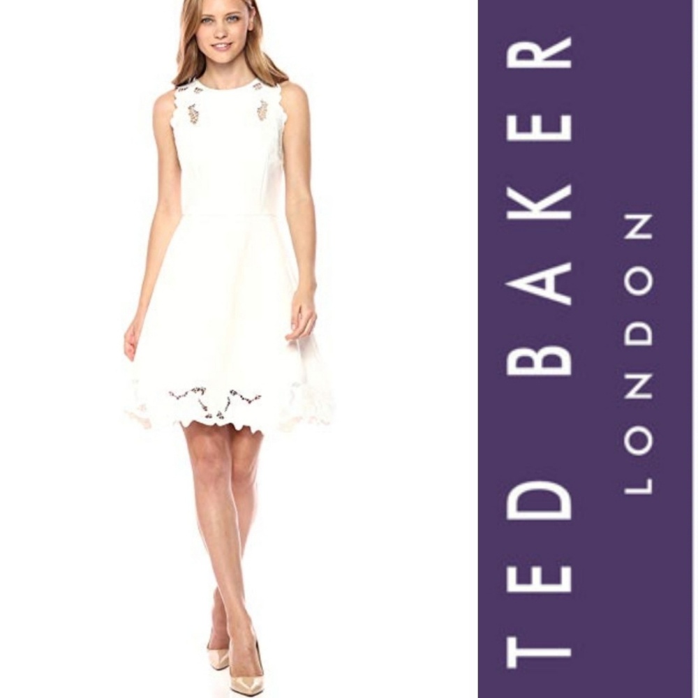TED BAKER  White Emmona Dress